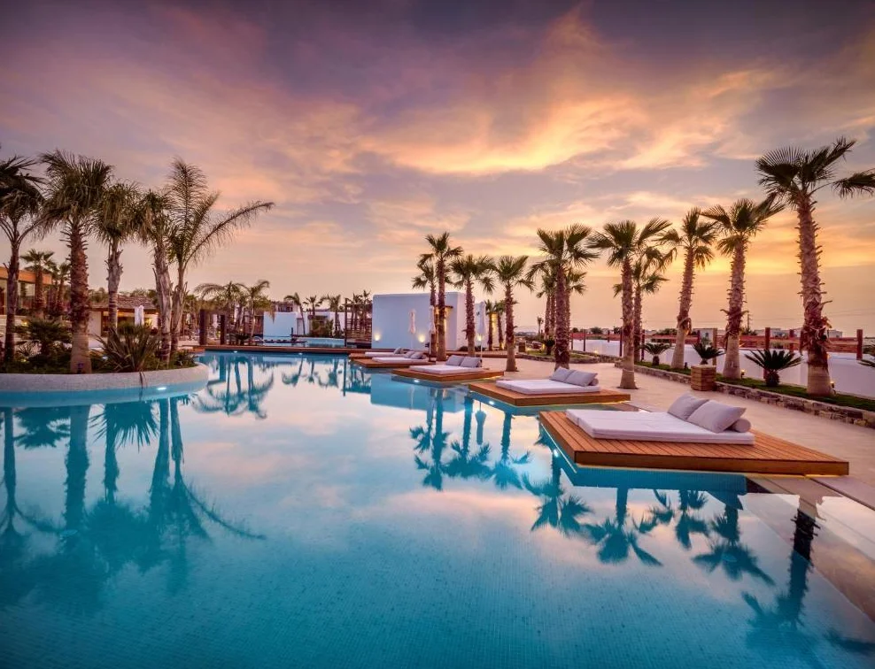 Stella Island resort | ligbedden